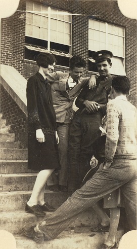 Lesbia Word and fellow students at Polytechnic High School