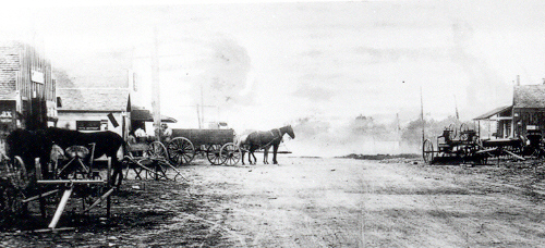 Birdville, Texas street scene.