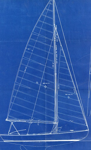 Racing Sloop design by William Crosby