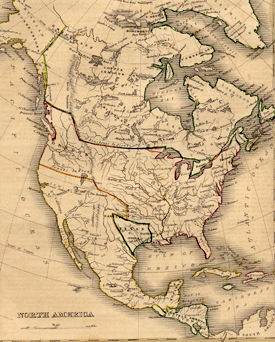 Map of North America