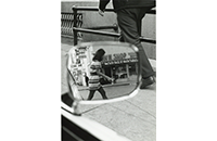 Mirror View of Fourth and Main, From Corner of Westbrook, photography, by Gary Blevins, circa early 1970s