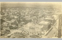 First Christian Church and Chamber of Commerce from Waggoner Building roof, 1920