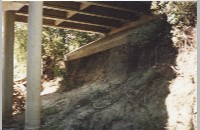 Erosion of bridge at Ridglea Country Club Drive, 1990 (093-007-126)