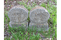 Lumae Thomas and Emily Butler, Johnson Cemetery