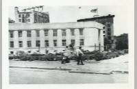 City Hall Park and fire department bell, late 1940s (008-028-113)