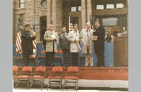 Ceremonies after restoration of 1895 Courthouse, 1983 (098-007-224)