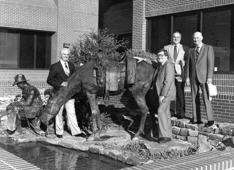 First American Savings Bedford sculpture