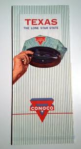 Texas Road Map Conoco cover