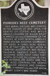 Pioneers Rest Marker