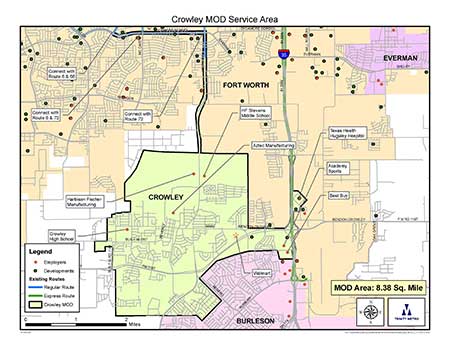 Crowley Zipzone map