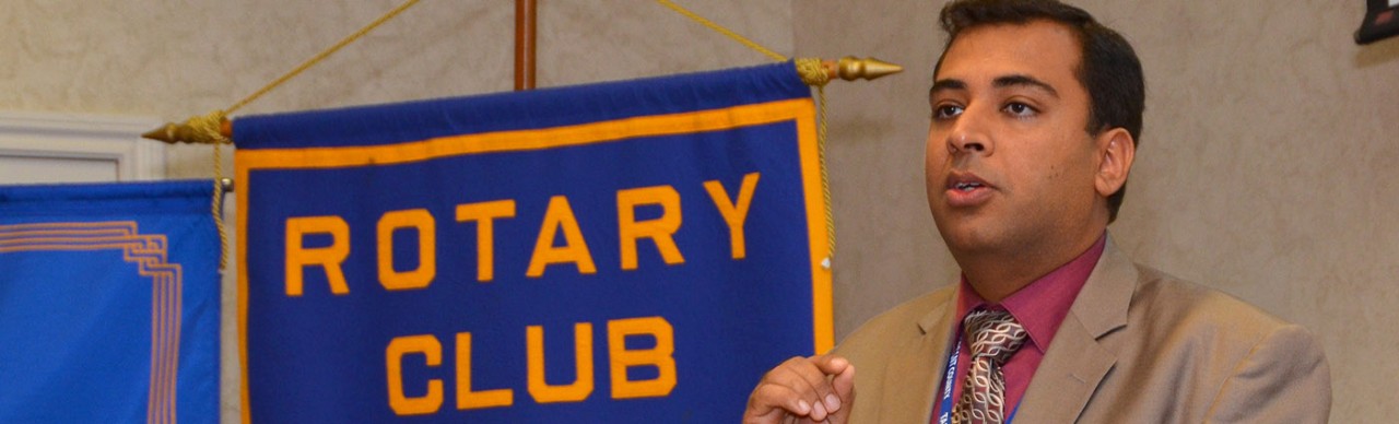 Tarrant County Public Health Director Vinny Taneja speaks to the Rotary Club