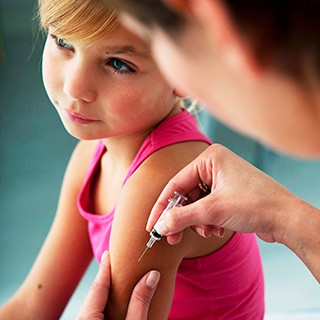 Little girl getting shot