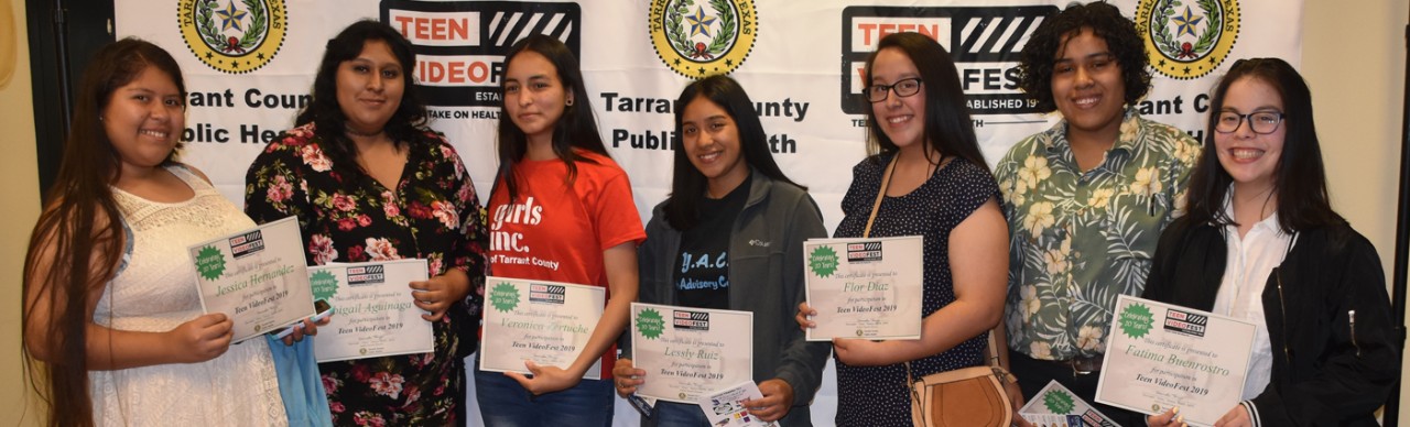 Participants in this year's Teen Videofest included members of Girls, Inc., a local teen youth organization.